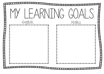 Learning Goals by Mrs Edgar | Teachers Pay Teachers