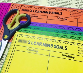 Preview of Learning Goals Desk Plate