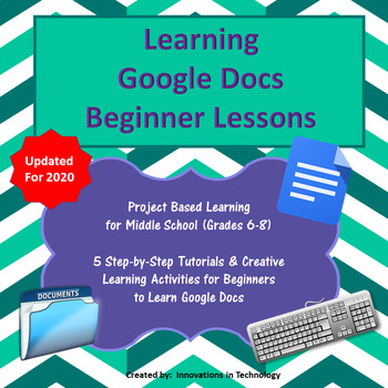 Preview of Learning Google Docs - Beginner Lessons | Distance Learning