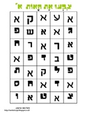 Learning Hebrew Alphabet