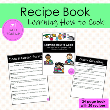 Preview of Learning How to Cook Recipe Book