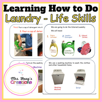 Preview of Learning How to Do Laundry - With Real Pictures