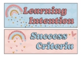 Learning Intension and Success Criteria Labels- Pastel Rainbow
