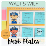 Learning Intentions Desk Plates - Train Themed