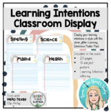 Learning Intentions Poster Pack - Boho Rainbow Theme