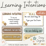 Learning Intentions & Success Criteria Posters | WALT and 