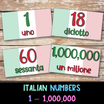 Italian Numbers 1-100 - Io ho Chi hai - I have who has - language