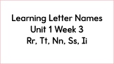 Learning Letter Names Sentences & Formation Slides Aligned