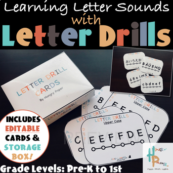 Preview of Learning Letter Sounds with Letter Drill Cards