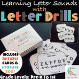 Learning Letter Sounds with Letter Drill Cards