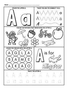 Learning Letters A-Z by Unrestricted Learning | Teachers Pay Teachers