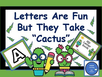 Preview of Learning Letters-It Takes a Lot of Cactus-Reading & Writing
