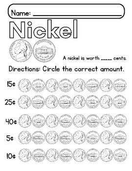 Learning Money Worksheets Counting Coins by TheHelpingHand | TPT