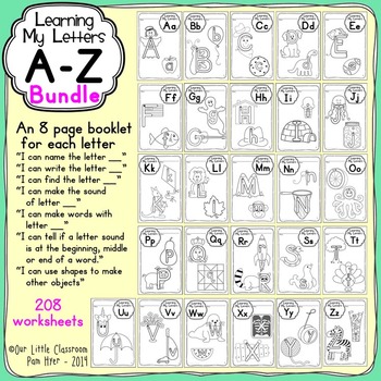 Preview of Alphabet Activities:  Learning My Letters {BUNDLE}