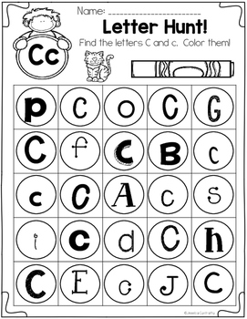 Learning My Letters C by Jessica Contratto | Teachers Pay Teachers