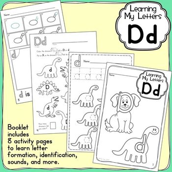 Preview of Alphabet Activities: Learning My Letters [Dd]