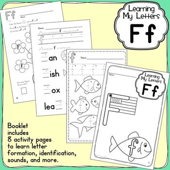 Preview of Alphabet Activities: Learning My Letters [Ff]