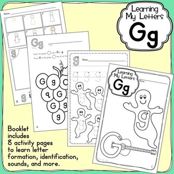 Preview of Alphabet Activities: Learning My Letters [Gg]