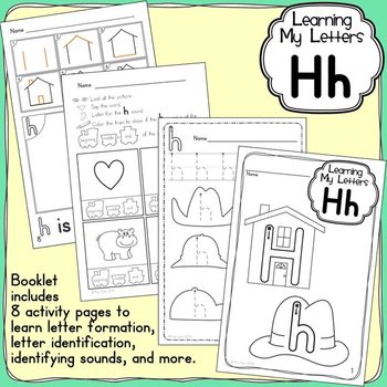 Preview of Alphabet Activities: Learning My Letters [Hh]