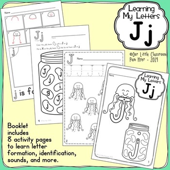 Preview of Alphabet Activities: Learning My Letters [Jj]