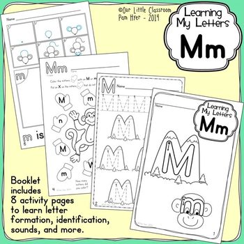 Preview of Alphabet Activities: Learning My Letters [Mm]