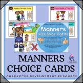 Learning My Manners Choice Cards - Social Skills SPED Autism Life