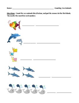 Preview of Learning Numbers 1-10 in Chronological Order: Worksheet #2 with Answer Key
