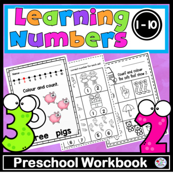 Preview of Learning Numbers Printable Pages