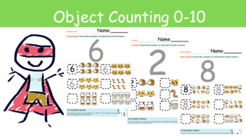 Preview of Learning Object Counting 0-10 with Number Hero!