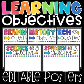 Preview of Learning Objective Posters