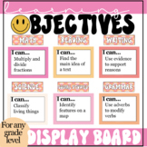 Learning Objectives Display Board | Colorful Retro Groovy 