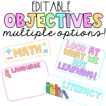 Preview of Learning Objectives | Headings | Use Expo Markers to Write On & Erase | Editable