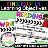 Learning Objectives Poster Set: Kindergarten