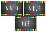 Learning Objectives - WALT, WILF and TIB