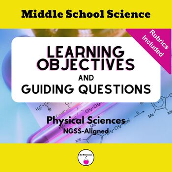 Preview of Learning Objectives and Guiding Questions for Middle School Physical Sciences