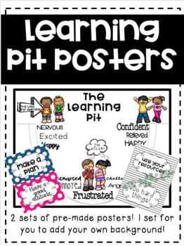 Preview of Learning Pit Posters **Newly Updated**