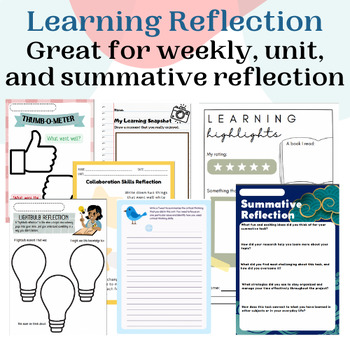 Preview of Learning Reflection | End of Unit Reflection | IB PYP Reflection