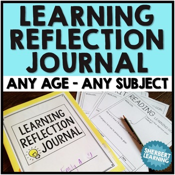 Learning Reflection Journal Notebook - Reflection and Learning Goal System.