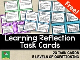 Learning Reflection Task Cards - FREE!