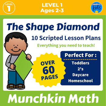 Preview of Learning Shape Diamond | Shape Activities For Toddlers and Preschool