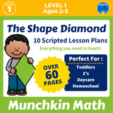 Learning Shape Diamond | Shape Activities For Toddlers and