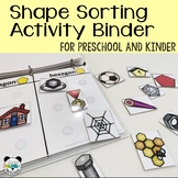 Learning Shapes Activity Binder for Preschool and Kindergarten
