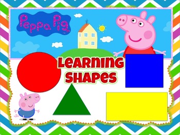 Preview of Learning Shapes and Colors with Peppa Pig | Fully Editable