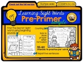 Learning Sight Words: Pre-Primer FREE Sampler