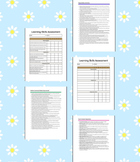 Learning Skills Comment Bank & Checklist Assessment