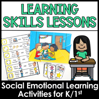 Preview of Learning Skills SEL Lessons for Listening, Following Directions, & Perseverance
