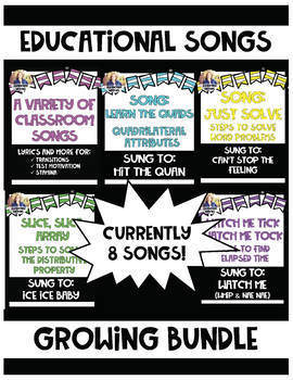 Preview of Learning Songs for the Classroom *Growing Bundle*