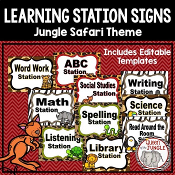 Preview of Learning Station Signs
