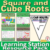 Learning Station - Square and Cube Roots - Resource Pack 8.EE.A.2