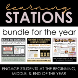 Learning Stations for the Year Bundle: Back to School, New